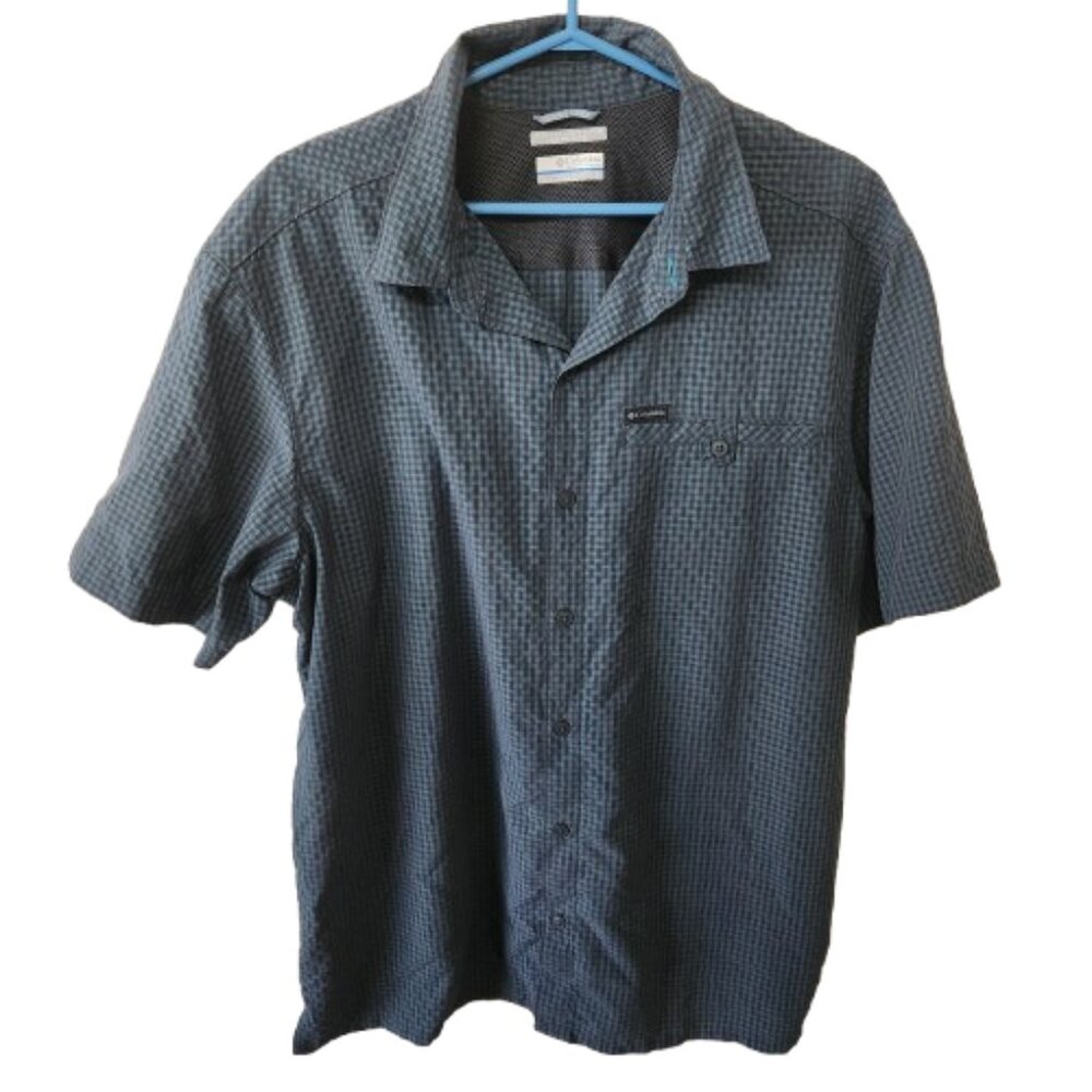Columbia Omni-Shade Checkered Button-Up Shirt - Size L